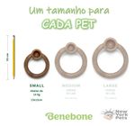 Brinquedo Mordedor Osso Benebone Ring Bacon Para Cachorro P Cor Marrom