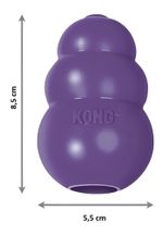 Brinquedo Mordedor Recheável Para Cães Idosos Kong Senior M Cor Roxo