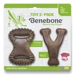 Brinquedo Morder Cães Benebone Tiny Wishbone + Dental Chew