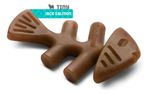 Brinquedo Roer Benebone Tiny 2-pack Fishbone Cães Até 7kg Cor Marrom
