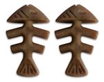Brinquedo Roer Benebone Tiny 2-pack Fishbone Cães Até 7kg Cor Marrom