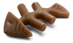 Brinquedo Roer Benebone Tiny 2-pack Fishbone Cães Até 7kg Cor Marrom