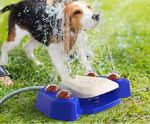 Briquedo Interativo Com Água Para Cachorros Fonte Bebedouro - Amarelo