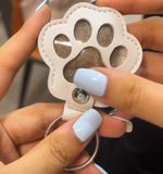 Chaveiro Foto / Coletor Pelo Cachorro Patinha Lembrança Pet Caramelo