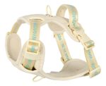 Colete Pet Médio Em Poliéster Ajustável Bubble Up4you Verde - Bege - BUBBLE - M