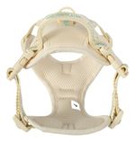 Colete Pet Médio Em Poliéster Ajustável Bubble Up4you Verde - Bege - BUBBLE - M