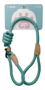 Guia 2 Em 1 Longa Up4you Coleira De Mão Para Pet Reforçado Cor Verde