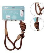 Guia Longa Coleira De Mão Para Pet Cães Reforçado Up4you Cor Marrom