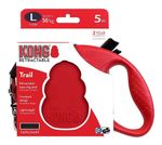 Guia Retrátil 5m Kong Trail Vermelho Grande - Cães Ate 50kg
