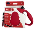 Guia Retrátil 5m Kong Trail Vermelho Grande - Cães Ate 50kg