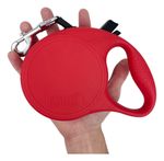 Guia Retrátil 5m Kong Trail Vermelho Grande - Cães Ate 50kg