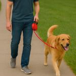 Guia Retrátil Kong Terrain Cor Vermelho Tamanho Pequeno , 5 M P/ Cães De Até 20 Kg