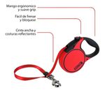 Guia Retrátil Kong Terrain Cor Vermelho Tamanho Pequeno , 5 M P/ Cães De Até 20 Kg