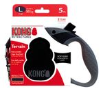 Guia Retrátil Kong Terrain Grande 5 Metros Preto