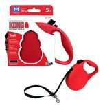 Guia Retrátil Kong Trail M Para Cães Até 30kg Cor Vermelho