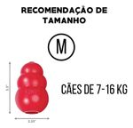 Kong Classic Medium Brinquedo Para Cães Cor Vermelho