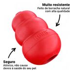 Kong Classic Small - Brinquedo Para Cães Cor Vermelho