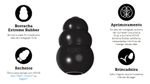 Kong Extreme Large Brinquedo Borracha Para Cães Cor Preto