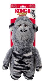 Kong Jungle Jamz Plush Dog, Sons Diferentes, Reforçado, Cinza Gorila
