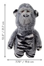 Kong Jungle Jamz Plush Dog, Sons Diferentes, Reforçado, Cinza Gorila