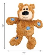 Kong Wild Knots Urso Pelúcia Para Cães Brinquedo Pet M Medio