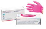 LUVA NITRILICA C/ ALOE VERA SEM PO PINK Tam. P COVETRUS