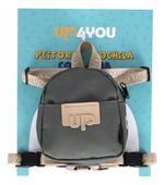 Mochila Peitoral Pet Pequena com Guia Bege Up4you P