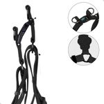 Peitoral Coleira Para Pet Reforçado Vivid Style Up4you Cor Preto Liso Tamanho Da Coleira M