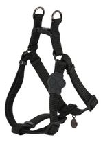Peitoral Coleira Para Pet Reforçado Vivid Style Up4you Cor Preto Liso Tamanho Da Coleira P