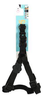 Peitoral Coleira Up4you Para Pet Reforçado Vivid Style Cor Preto Liso Tamanho Da Coleira G