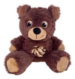Peluche De Pelúcia Kong Bear Teddy Knots, M, Brown Dog