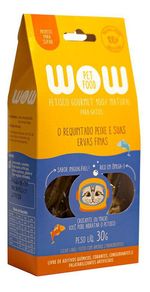 Petisco Natural De Peixe E Ervas Finas Para Gatos Wow