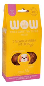 Petisco Natural Wow Pet Food Lombinho Com Cúrcuma Cães 50g