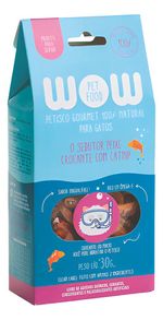 Petisco Natural Wow Pet Food Peixe Com Catnip Gatos 30g