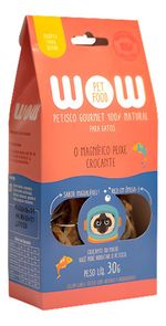 Petisco Natural Wow Pet Food Peixe Crocante Gatos 30g