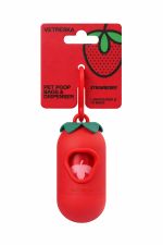 VETRESKA Strawberry Pet Poop 1 Bags & 1 Dispenser Cata Caca