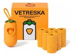 VETRESKA  Cata caca Tangerine ( kit 1 Dispenser + 7 rolls)