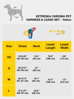 VETRESKA Chroma Kit de peitoral e guia Chroma Amarelo 