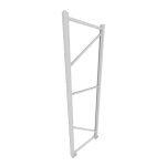 Lateral Mini porta pallet 200x60 cm MPP 200 Kg Cinza