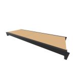 Par de longarina + MDF 180x60 cm MPP 200 kg Preto + Cru