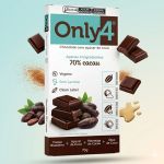 Chocolate vegano 70g Only4 Sabores