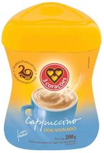 Cappuccino Descafeinado 3 Corações Pote 200g