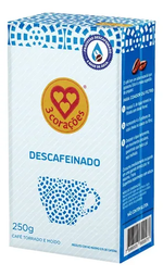 Café Torrado e Moído Descafeinado 3 Corações 250g