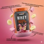 Whey Protein 100% 21g Proteina Sabores 900g New Millen