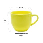 Xicara de Cha Ceramica 170ml Amarela
