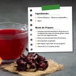 Chá de Hibisco Flor Puro Hibiscus Sabdariffa Refrescante