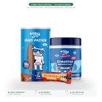 Kit Treino Intermediario Mais Mu Whey Creatina Barra Muke