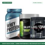 Combo Performance Whey Shark Pro 26g Glutamina Dux 300g