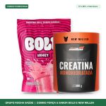Combo Forca Whey Bold 22g Proteina 900g Creatina 300g