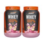 Kit 2 Whey Protein 100% 21g Proteina 900g New Millen